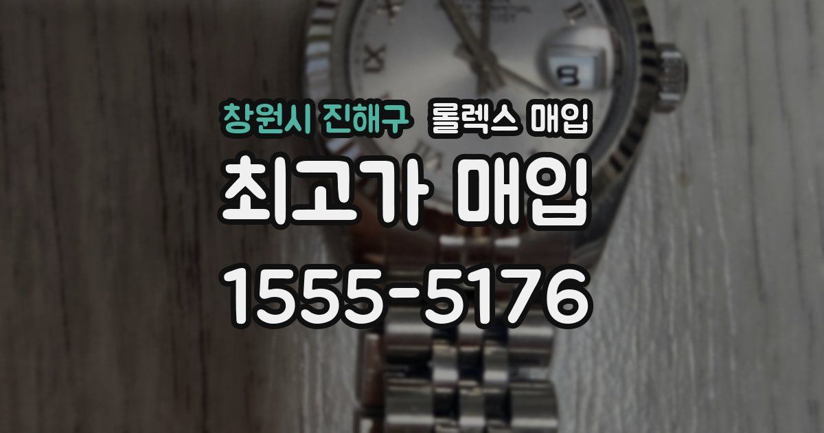 창원시 진해구 롤렉스 매입