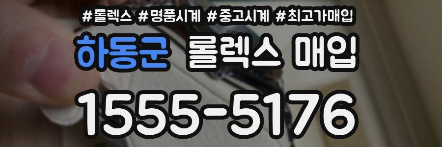 하동군 롤렉스 매입