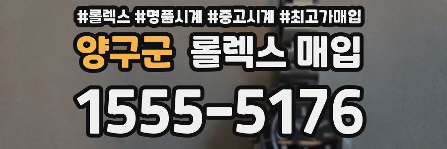 양구군 롤렉스 매입