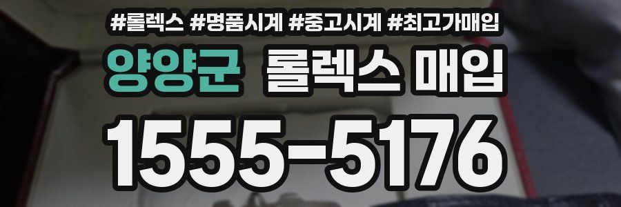 양양군 롤렉스 매입