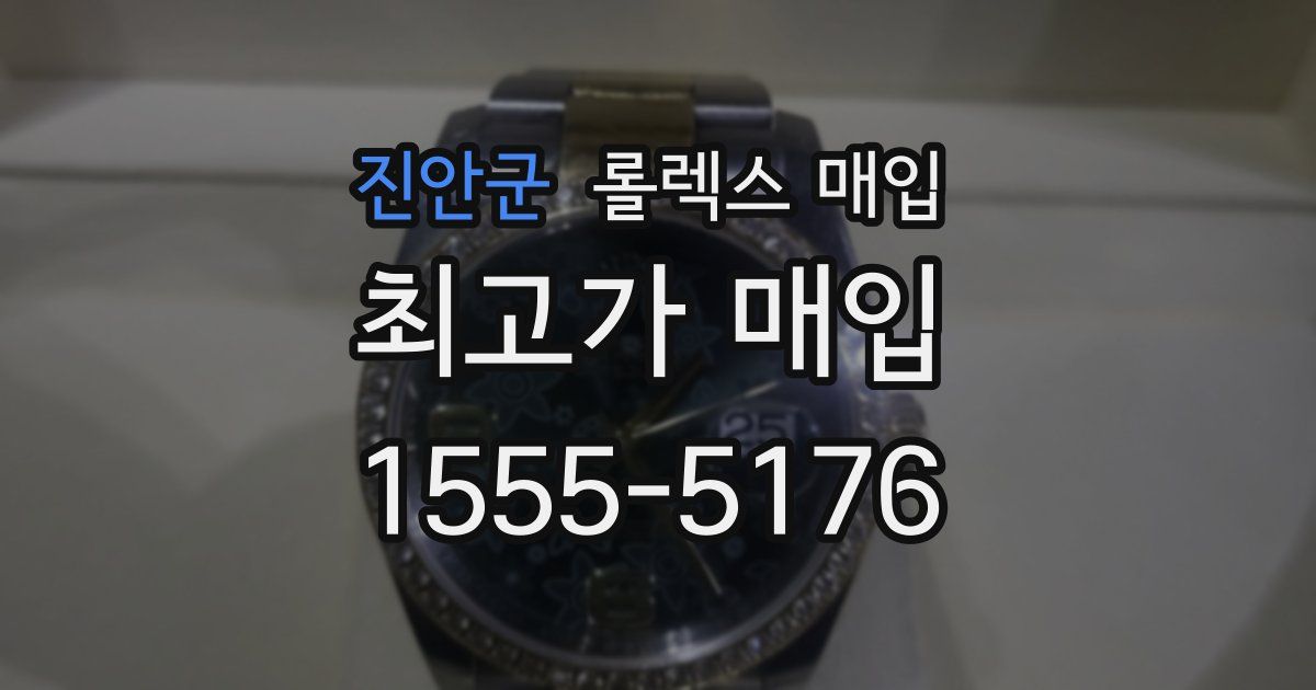 진안군 롤렉스 매입