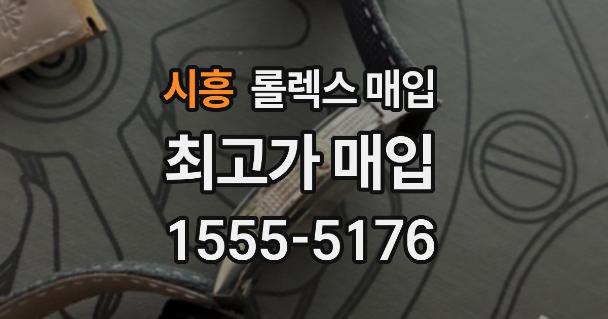 시흥 롤렉스 매입