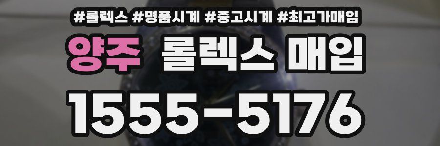 양주 롤렉스 매입