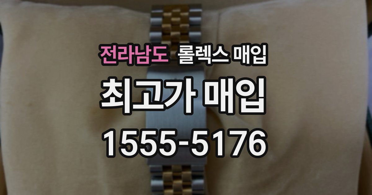 전라남도 롤렉스 매입