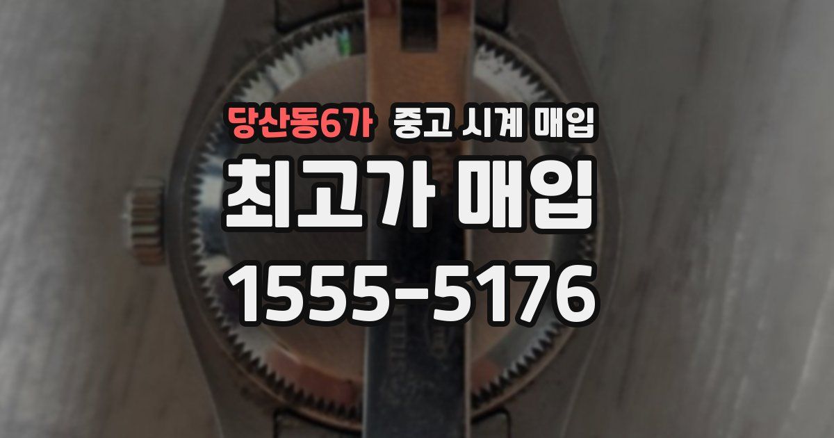 당산동6가 중고 시계 매입