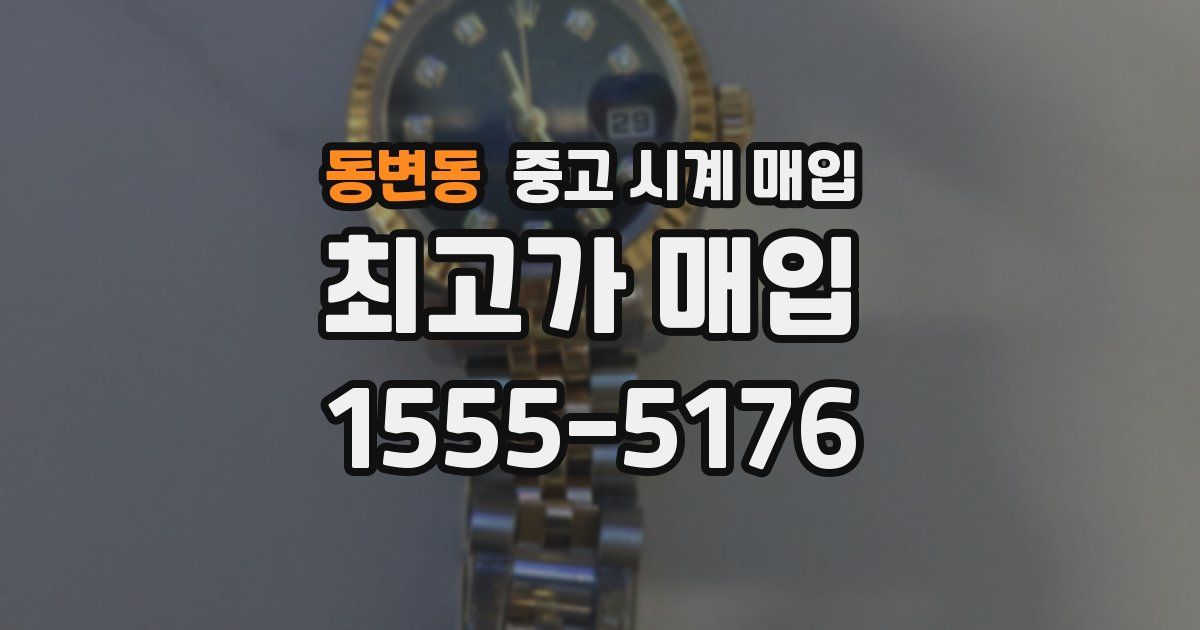 동변동 중고 시계 매입