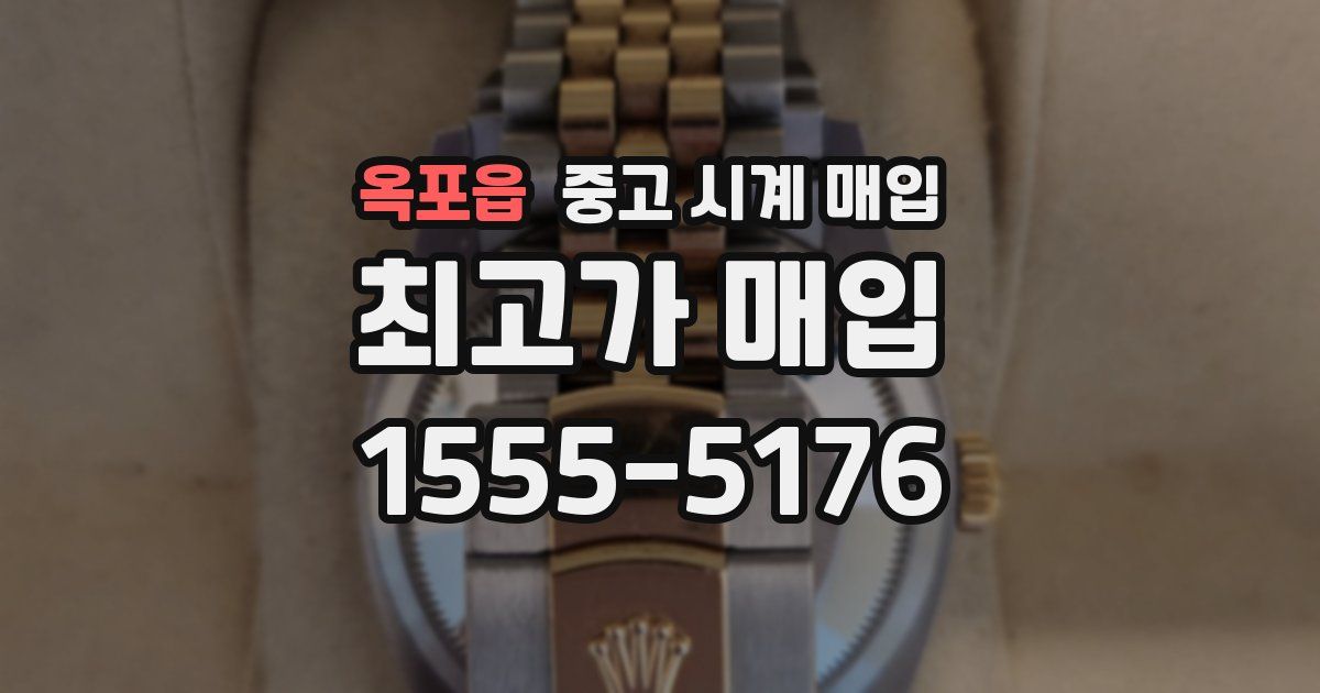 옥포읍 중고 시계 매입