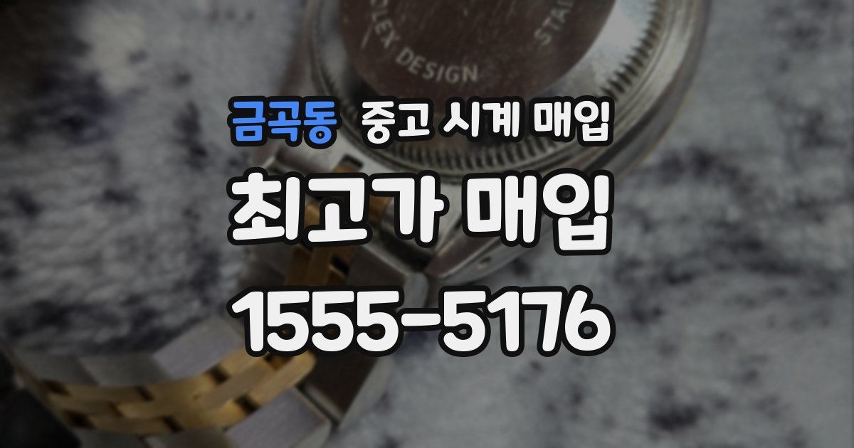 금곡동 중고 시계 매입