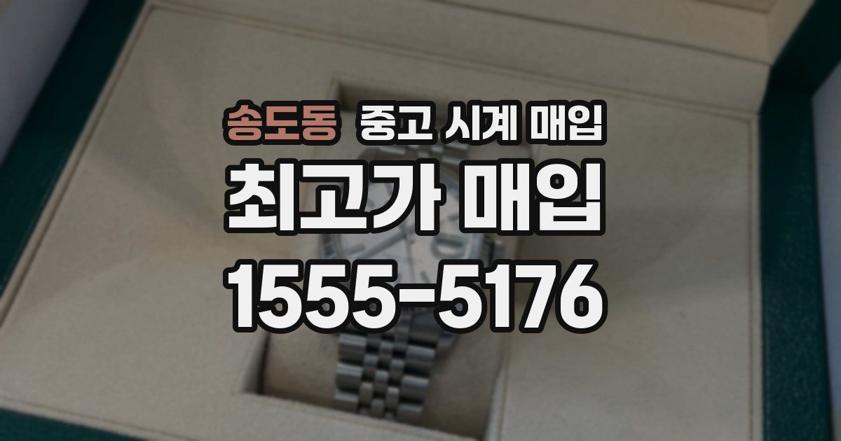 송도동 중고 시계 매입