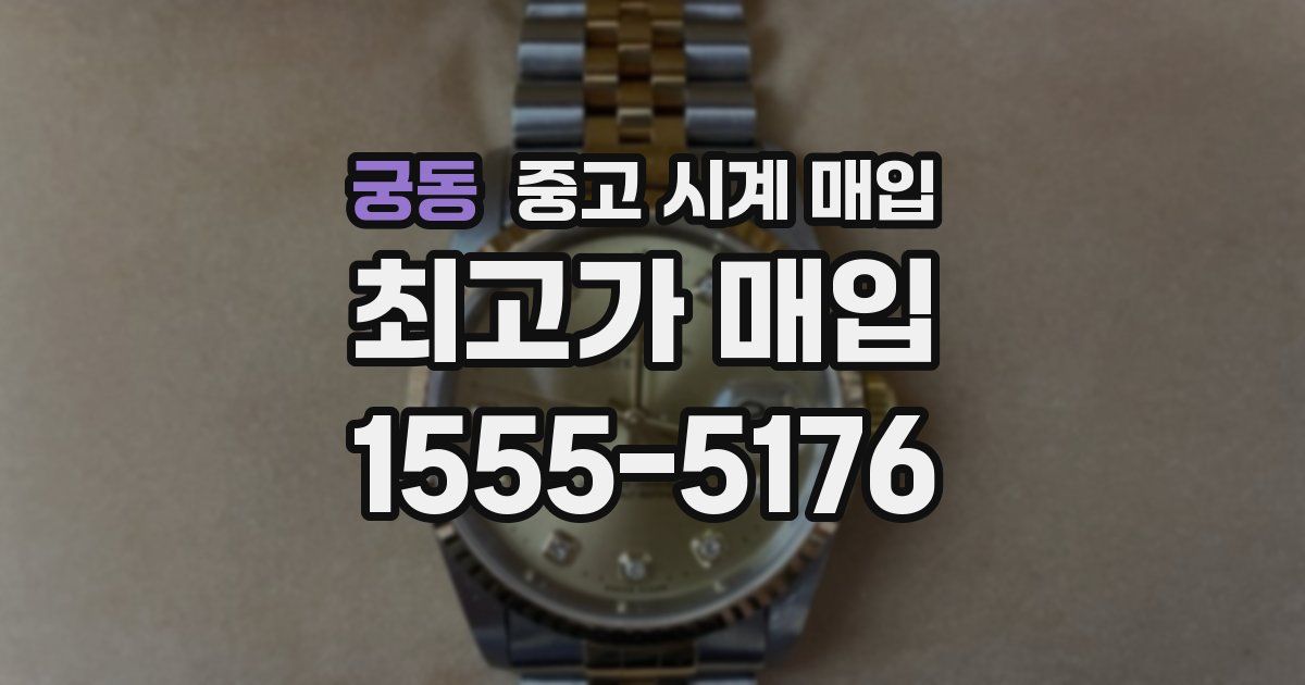 궁동 중고 시계 매입