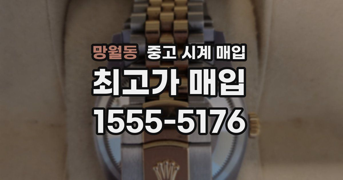 망월동 중고 시계 매입