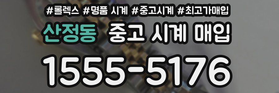 산정동 중고 시계 매입
