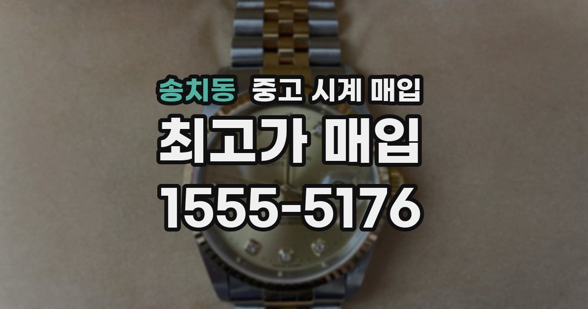 송치동 중고 시계 매입
