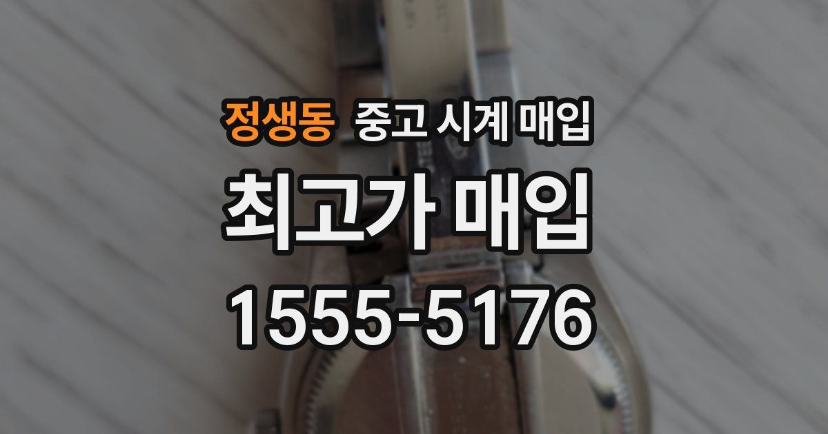 정생동 중고 시계 매입