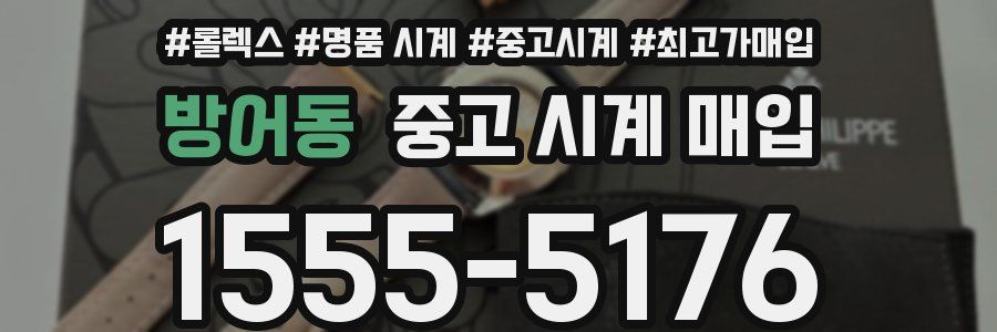 방어동 중고 시계 매입