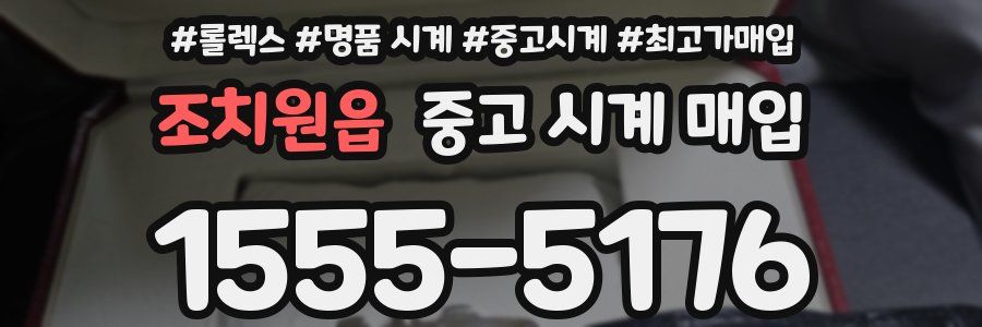조치원읍 중고 시계 매입