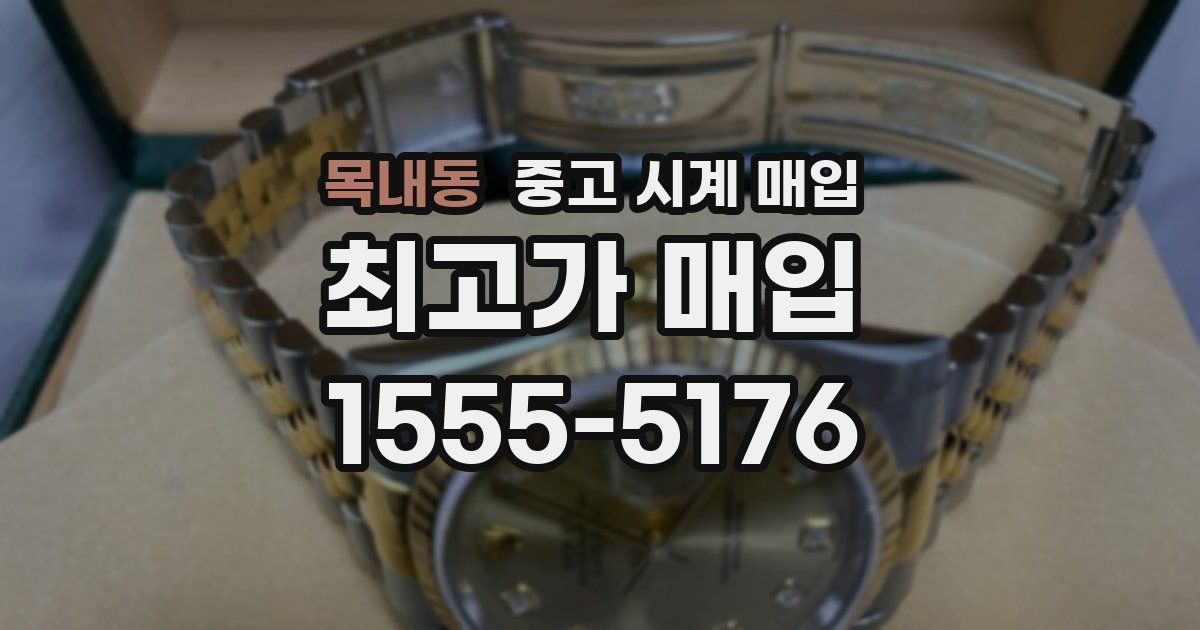 목내동 중고 시계 매입