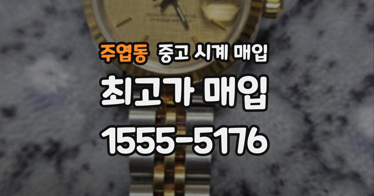 주엽동 중고 시계 매입