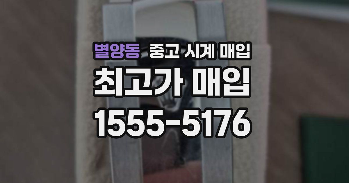 별양동 중고 시계 매입