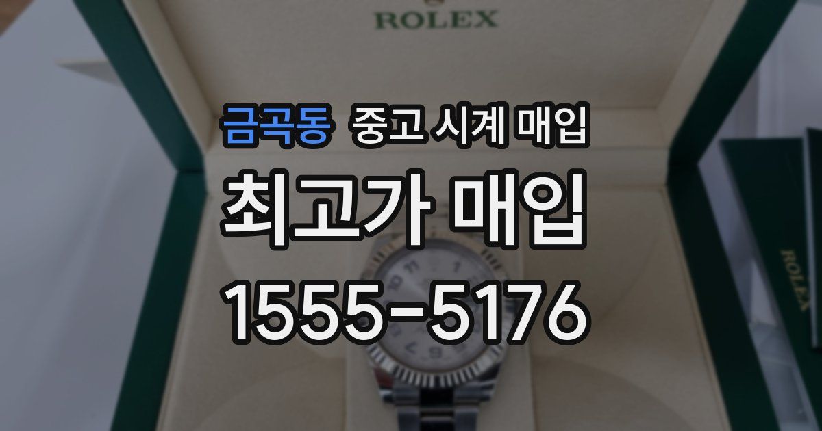 금곡동 중고 시계 매입