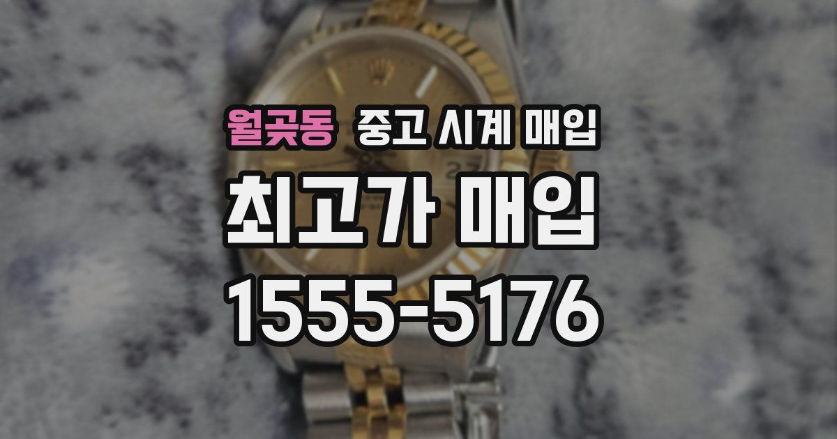 월곶동 중고 시계 매입