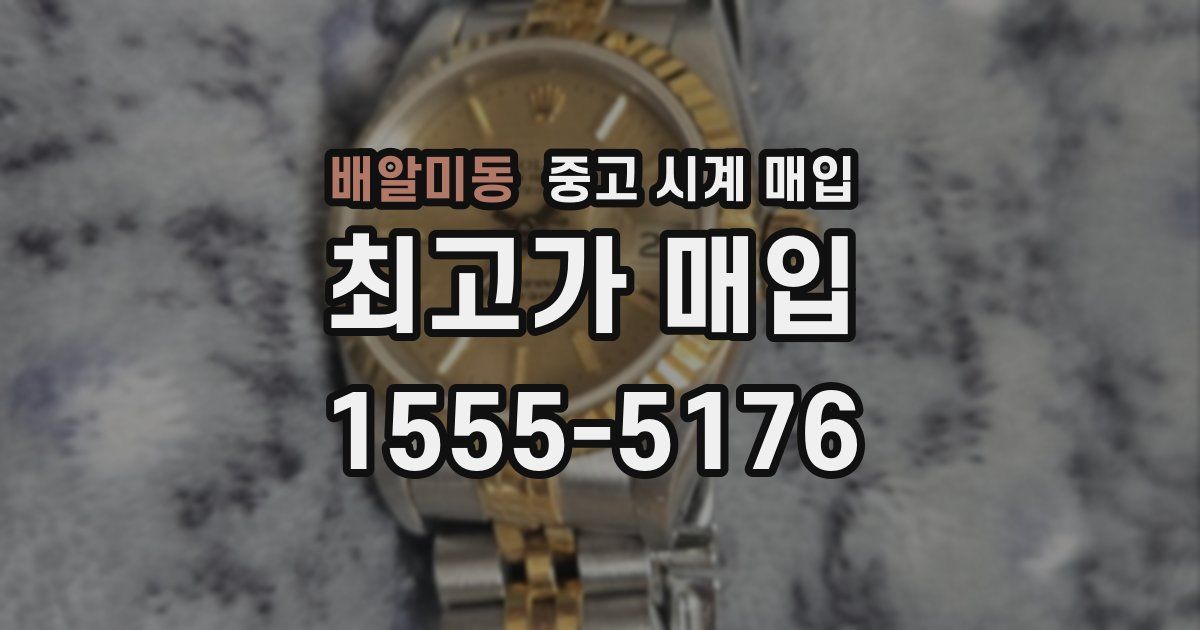 배알미동 중고 시계 매입