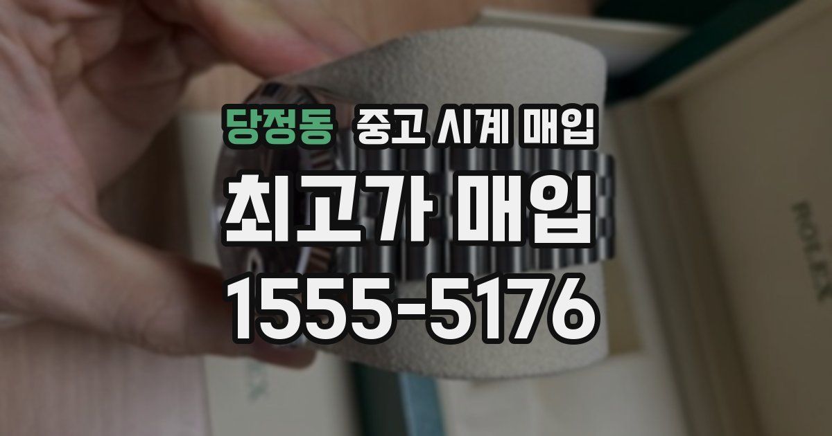 당정동 중고 시계 매입