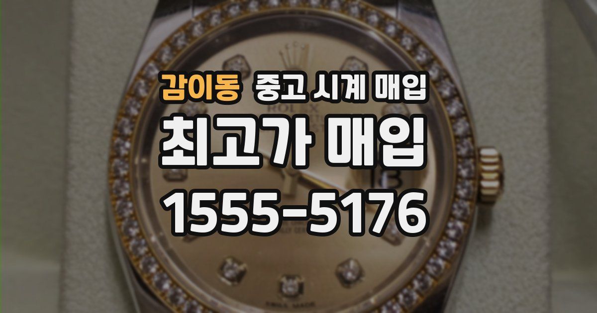 감이동 중고 시계 매입