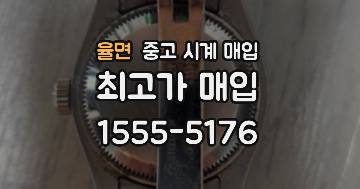율면 중고 시계 매입
