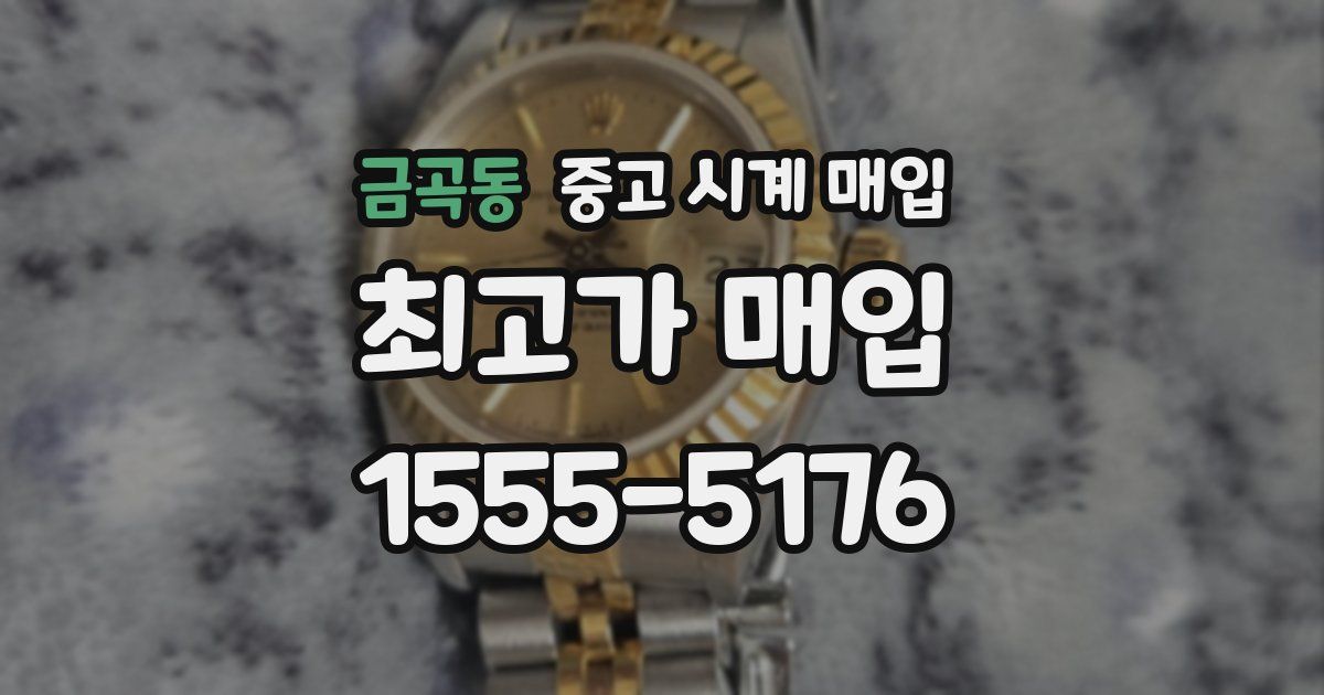 금곡동 중고 시계 매입