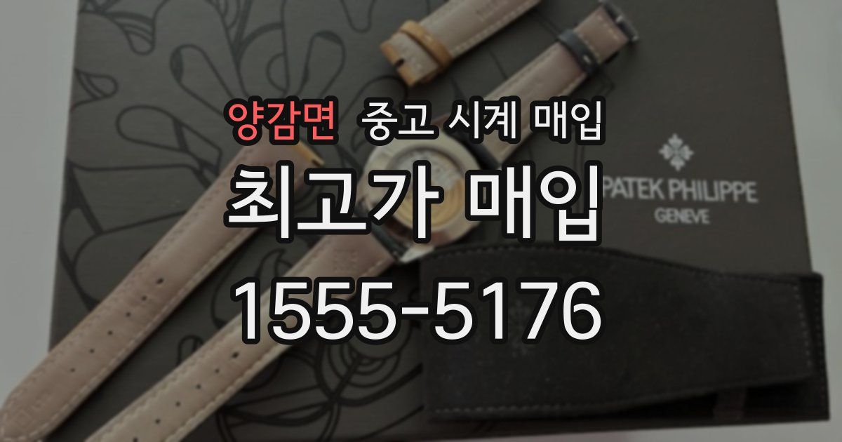 양감면 중고 시계 매입