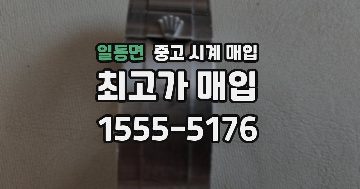 일동면 중고 시계 매입