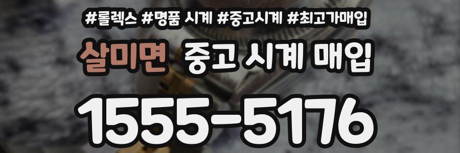 살미면 중고 시계 매입