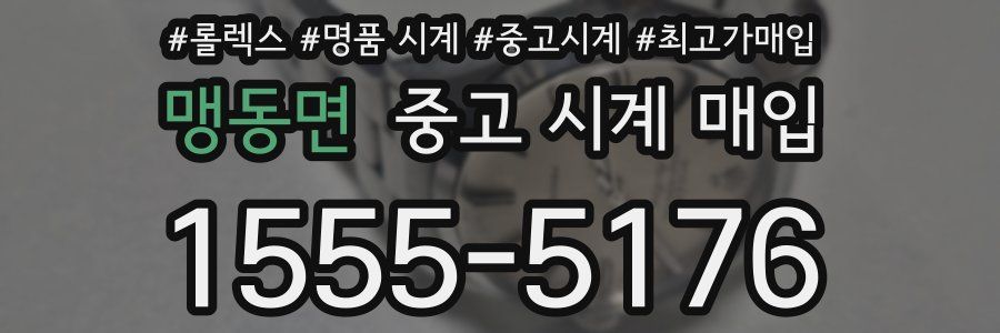 맹동면 중고 시계 매입