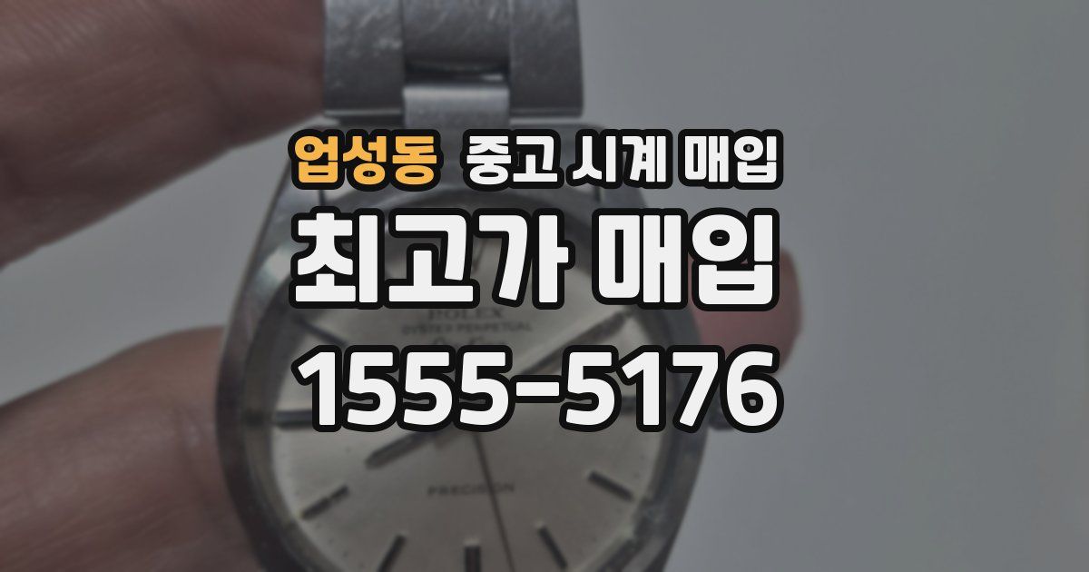 업성동 중고 시계 매입