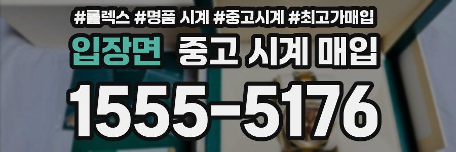 입장면 중고 시계 매입