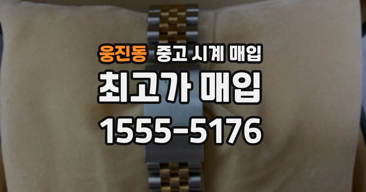 웅진동 중고 시계 매입