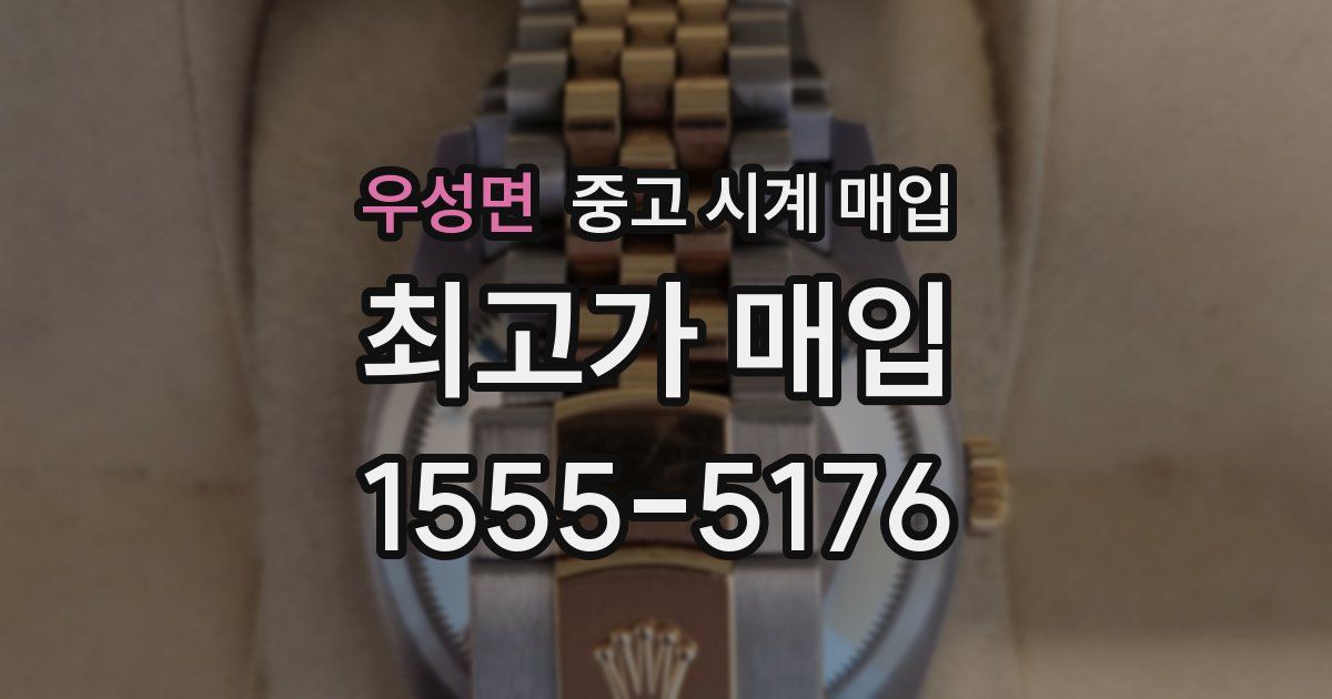 우성면 중고 시계 매입