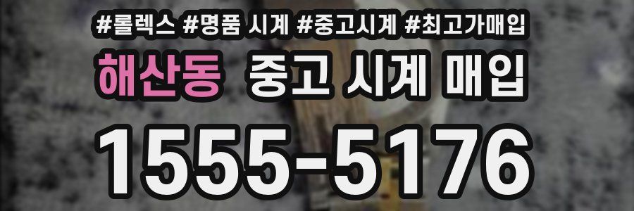 해산동 중고 시계 매입