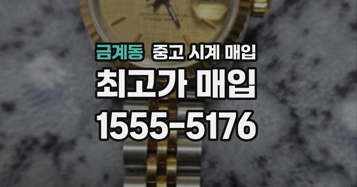 금계동 중고 시계 매입