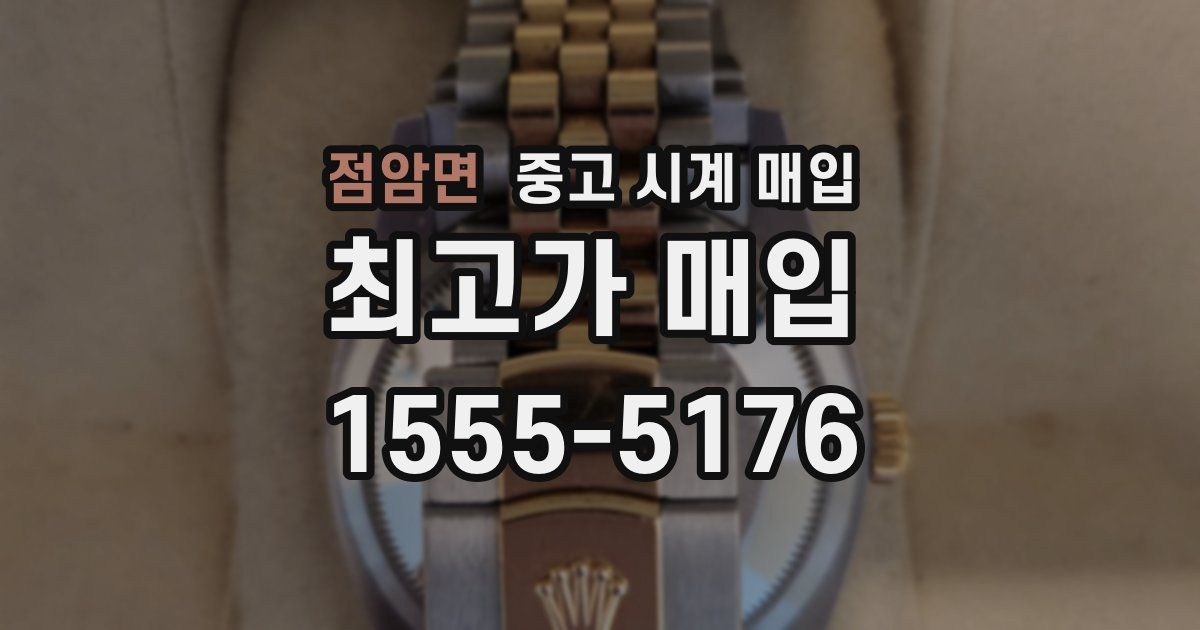 점암면 중고 시계 매입