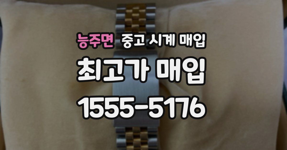 능주면 중고 시계 매입