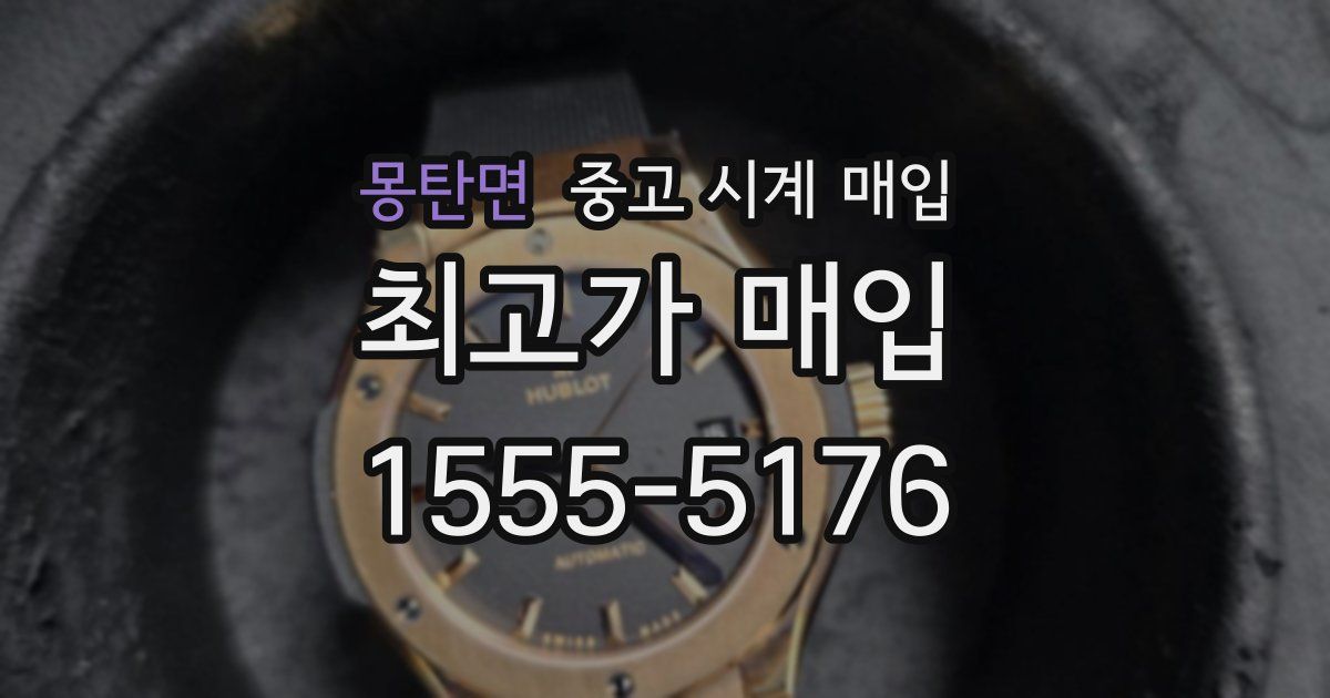 몽탄면 중고 시계 매입