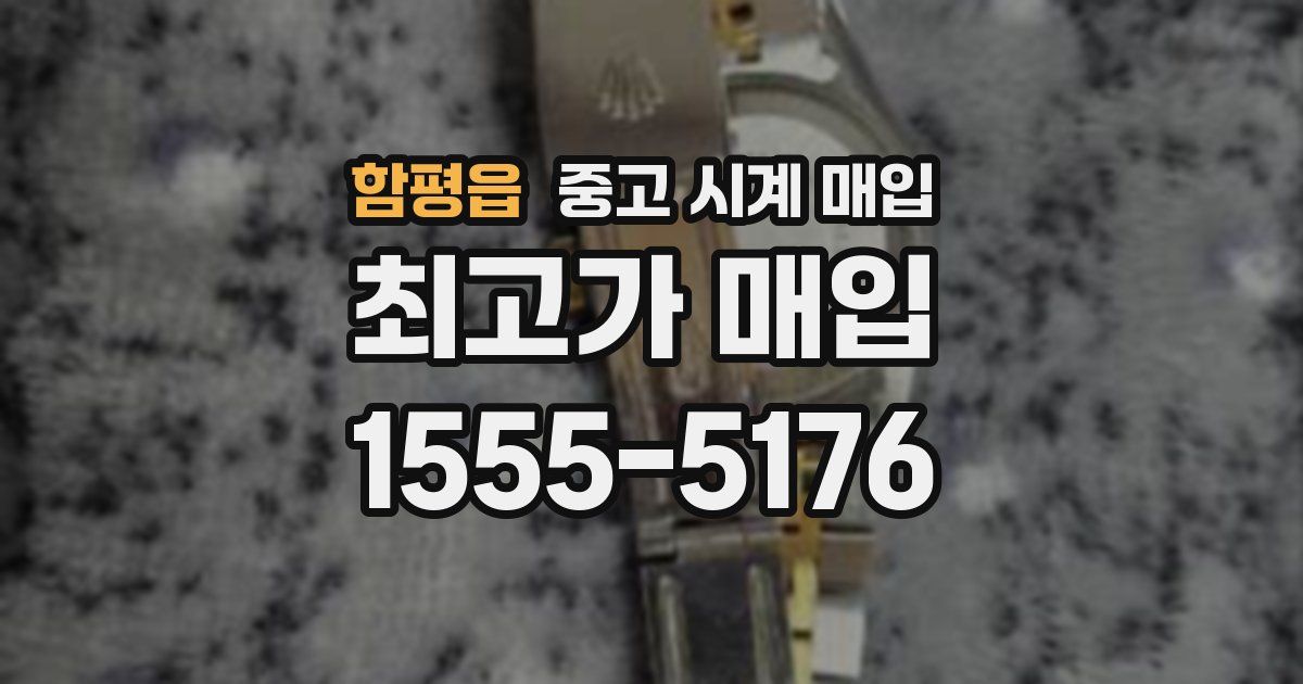 함평읍 중고 시계 매입