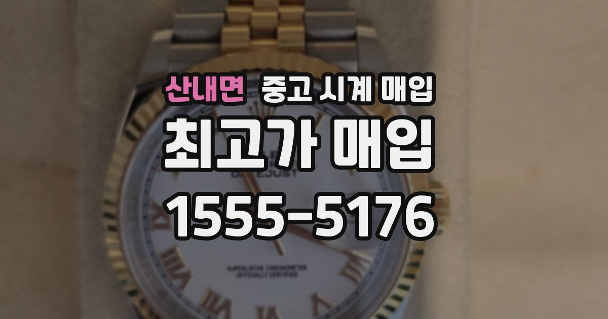 산내면 중고 시계 매입