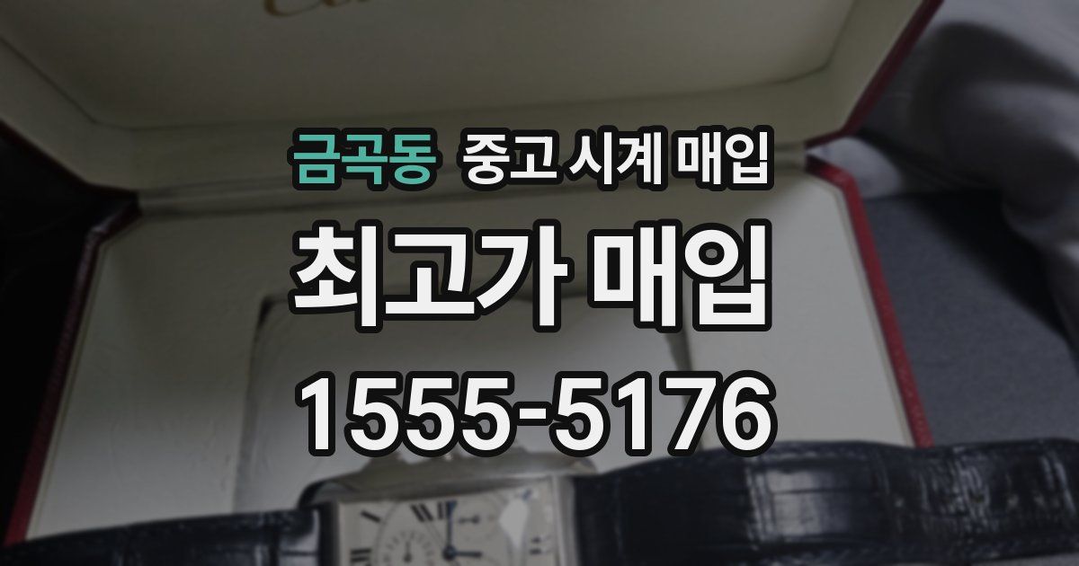 금곡동 중고 시계 매입