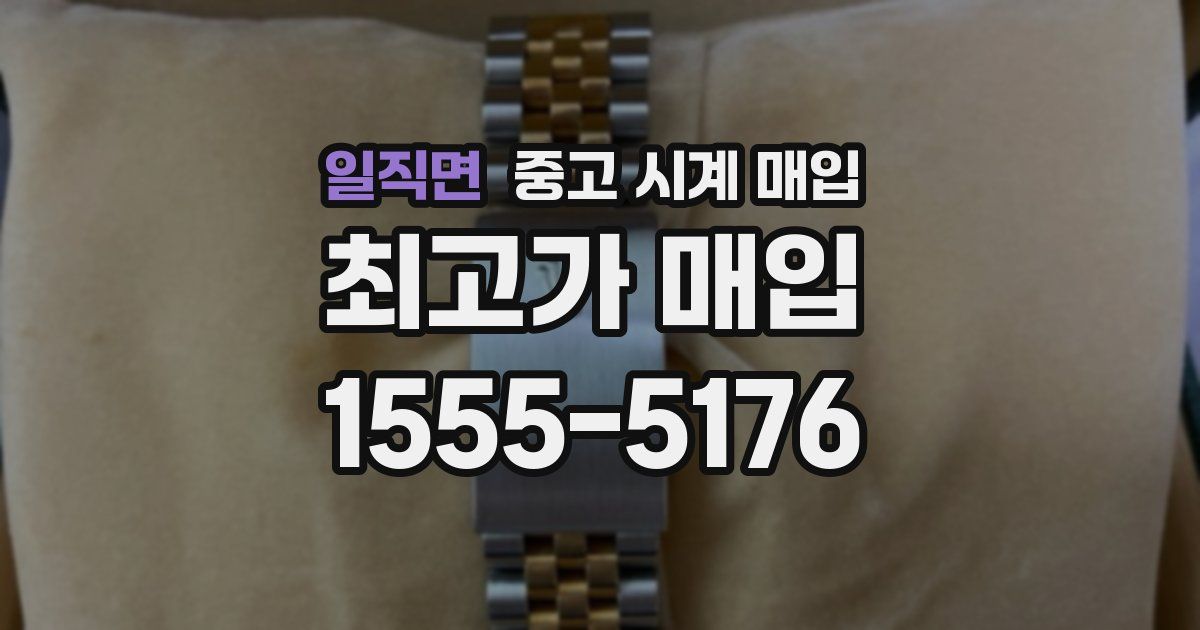 일직면 중고 시계 매입