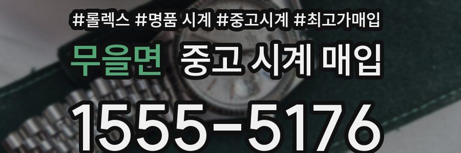 무을면 중고 시계 매입