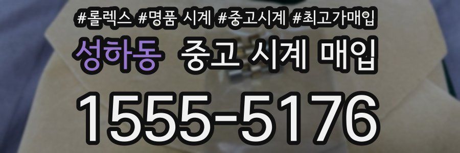 성하동 중고 시계 매입