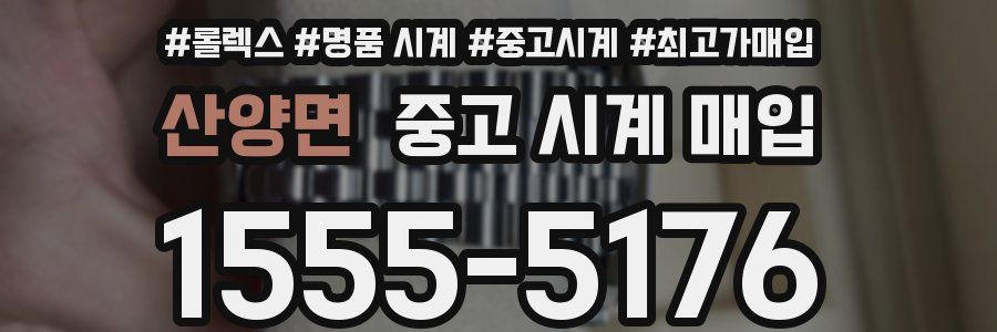 산양면 중고 시계 매입